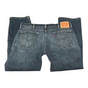 Levi's 514  Men's Dark Blue Jeans 38/30 with Flaws vintage, grunge, festival